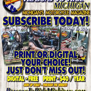 Reasons To Ride Michigan PRINT Magazine Subscription