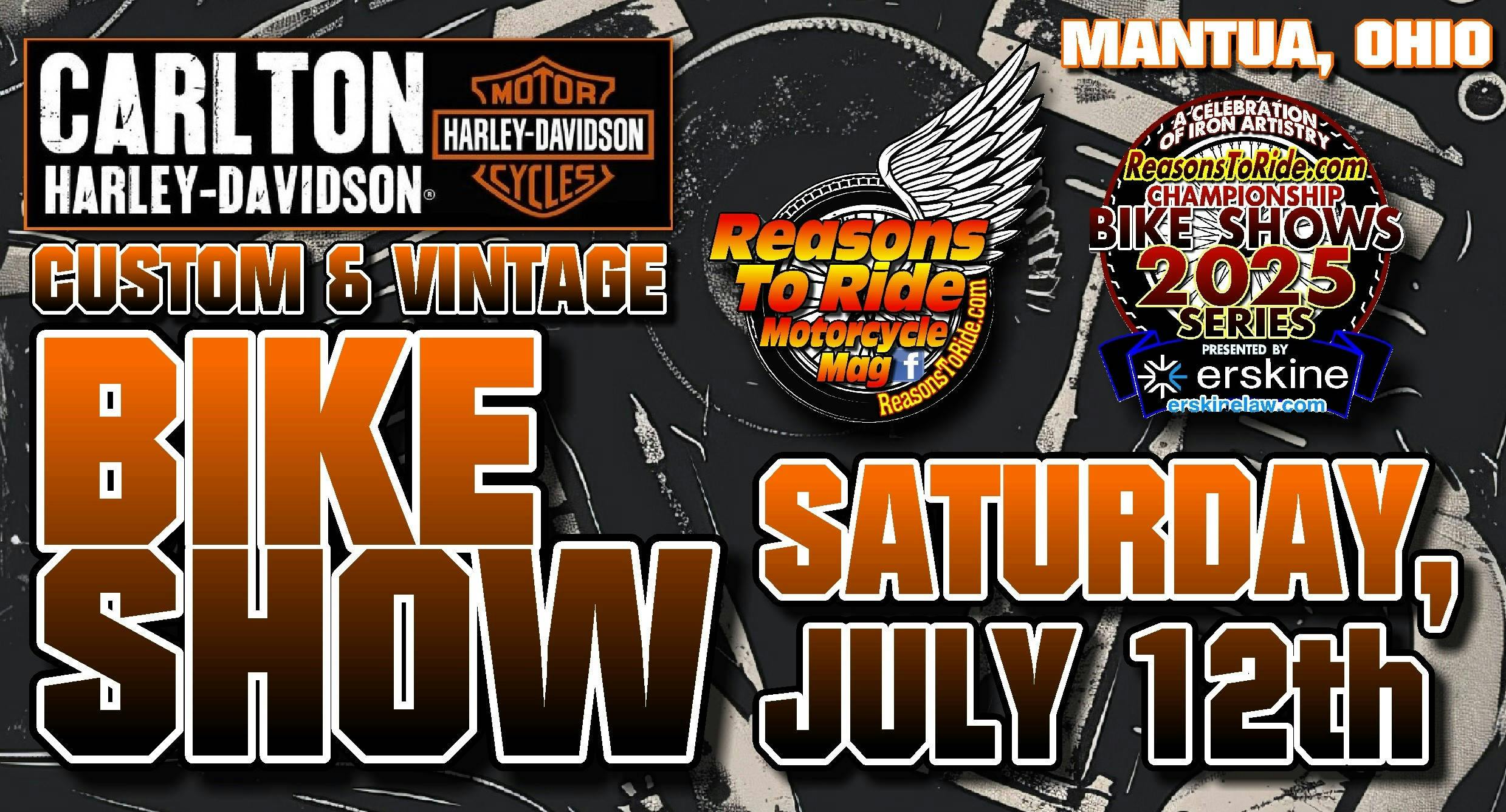 Carlton Harley-Davidson Bike Show hosted by Reasons To Ride Magazine