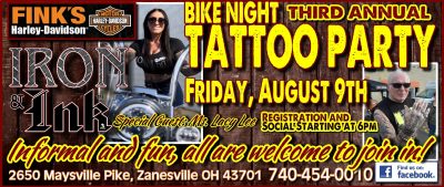 FINKS IRON INK AUG 24 banner