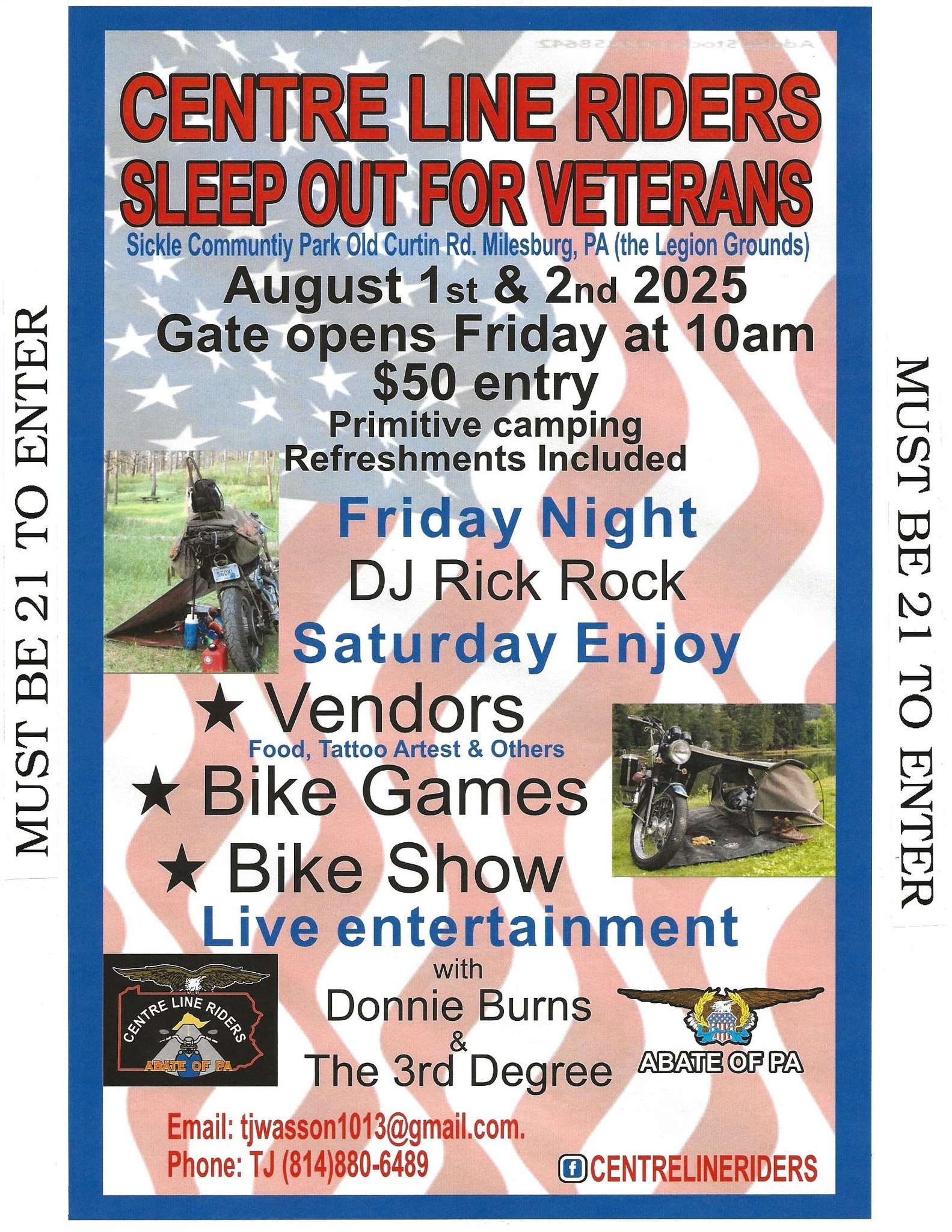 Centre Line Riders Sleep Out For Veterans | Sickle Community Park 1 Centre Line Riders Sleep Out For Veterans | Sickle Community Park