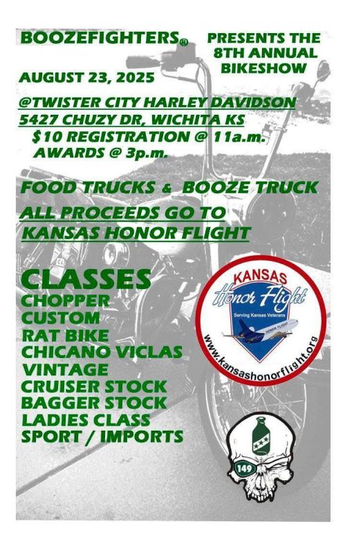 Boozefighters 8th Annual Bike Show | Twister City Harley-Davidson 1 Boozefighters 8th Annual Bike Show | Twister City Harley-Davidson