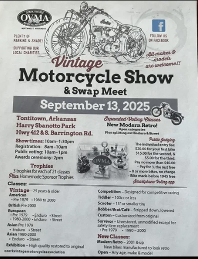 Vntage Motorcycle Show & Swap Meet | Harry Sbanotto Park 1 Vntage Motorcycle Show & Swap Meet | Harry Sbanotto Park