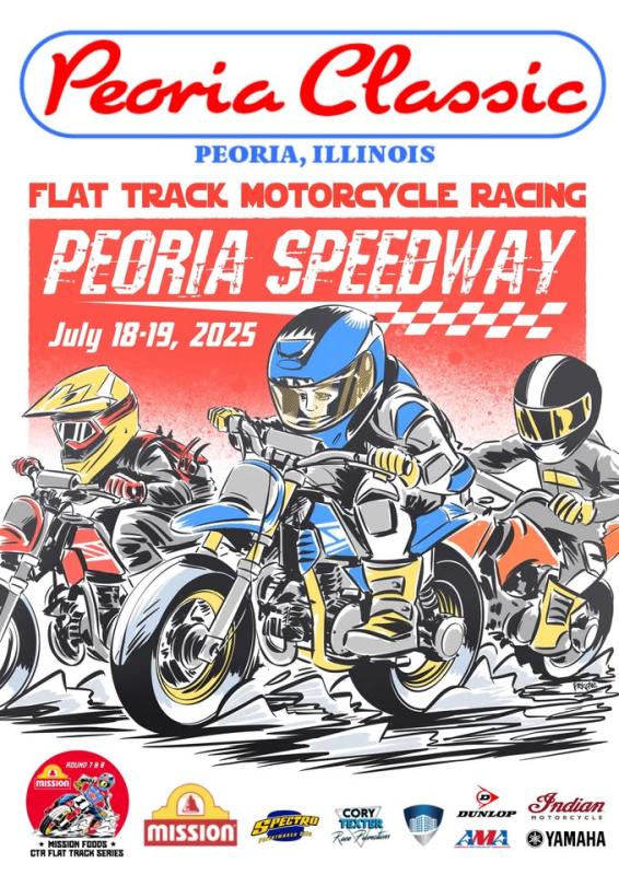 Inaugural Peoria Classic Flat Track Motorcycle Race | Peoria Speedway 1 Inaugural Peoria Classic Flat Track Motorcycle Race | Peoria Speedway