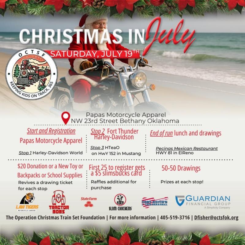 Christmas in July Toy Donation Run | Papa's Motorcycle Apparel 1 Christmas in July Toy Donation Run | Papa’s Motorcycle Apparel