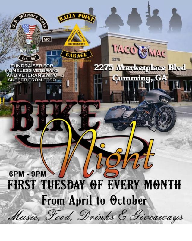 U.S. Military Vets MC July Bike Night | Taco Mac Cumming 1 U.S. Military Vets MC July Bike Night | Taco Mac Cumming