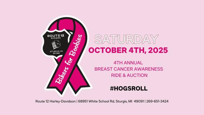 4th Annual Breast Cancer Awareness Ride & Auction | Route 12 Harley-Davidson 1 4th Annual Breast Cancer Awareness Ride & Auction | Route 12 Harley-Davidson