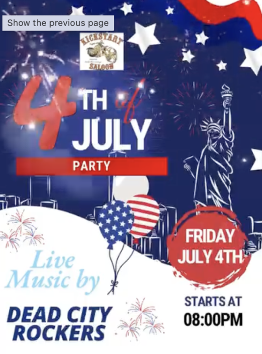 4th of July at Kick Start Saloon | Kick Start Saloon 1 4th of July at Kick Start Saloon | Kick Start Saloon