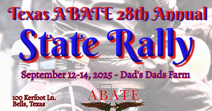 2025 Texas ABATE State Rally | DAD'S DADS Farm 1 2025 Texas ABATE State Rally | DAD’S DADS Farm