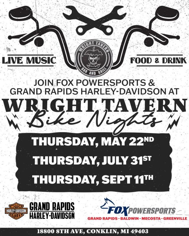 July Bike Night at the Wright Tavern | Wright Tavern Bar & Grill 1 July Bike Night at the Wright Tavern | Wright Tavern Bar & Grill