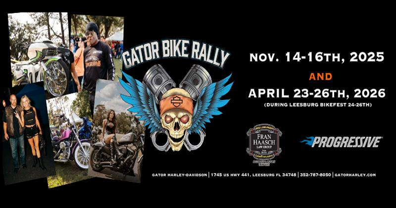 Gator Fall Bike Rally 2025 | Gator Harley-Davidson 1 Gator Fall Bike Rally 2025 | Gator Harley-Davidson