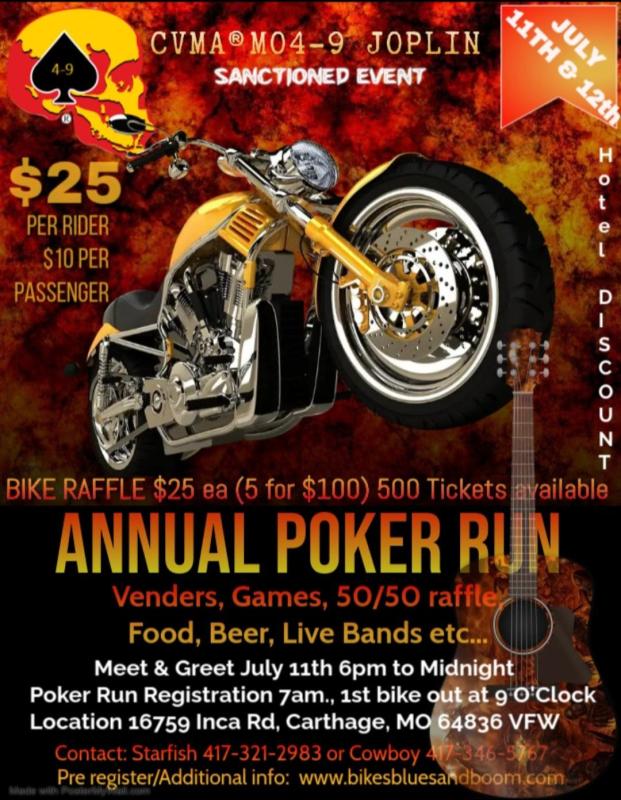 CVMA 4-9 Poker Run | CVMA 4-9 Poker Run 1 CVMA 4-9 Poker Run | CVMA 4-9 Poker Run
