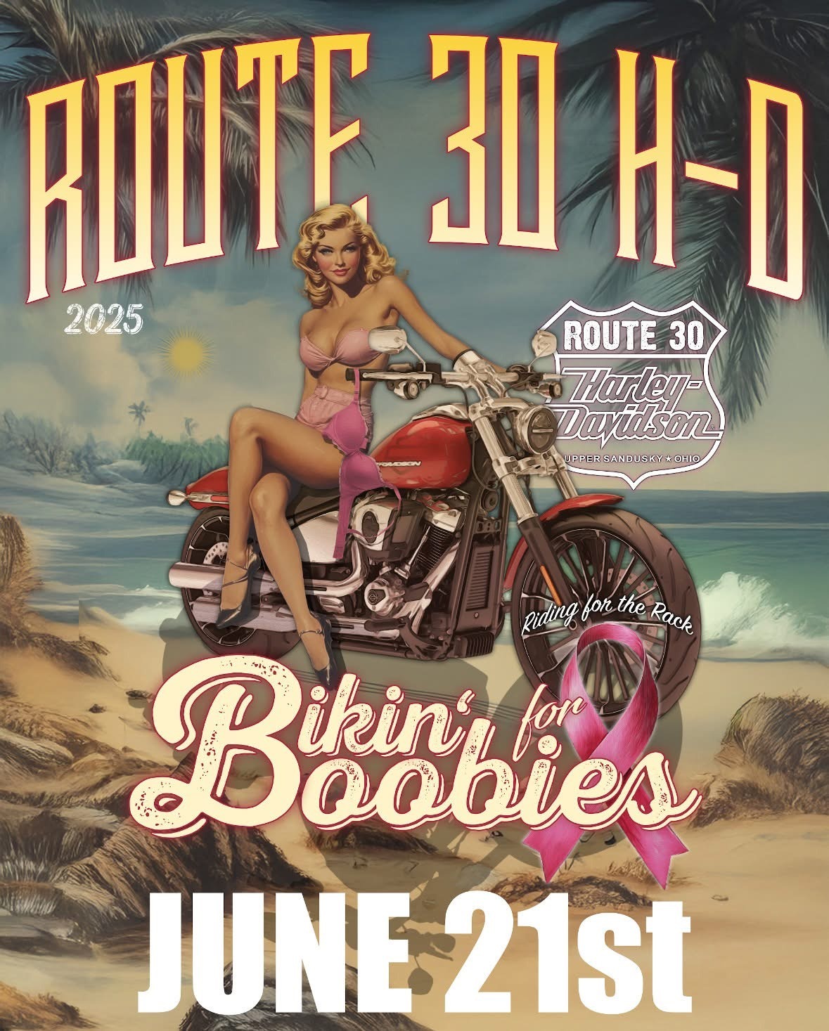Bikin' For Boobies 2025 Route 30 Harley-Davidson | Route 30 Harley-Davidson 1 Bikin’ For Boobies 2025 Route 30 Harley-Davidson | Route 30 Harley-Davidson