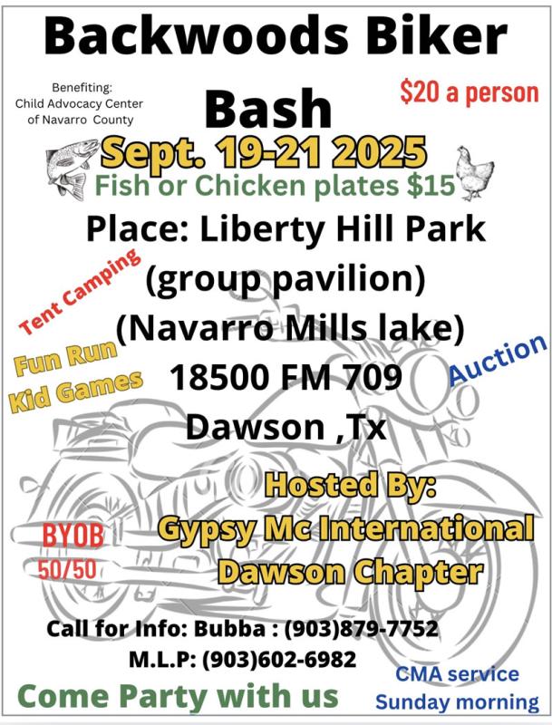 Gypsy MC Backwoods Biker Bash | Liberty Hill Park