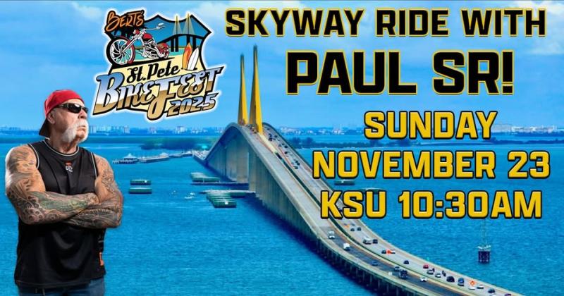 Bert's St. Pete BikeFest: Sunshine Skyway Ride with Paul Sr | OCC Roadhouse 1 Bert’s St. Pete BikeFest: Sunshine Skyway Ride with Paul Sr | OCC Roadhouse