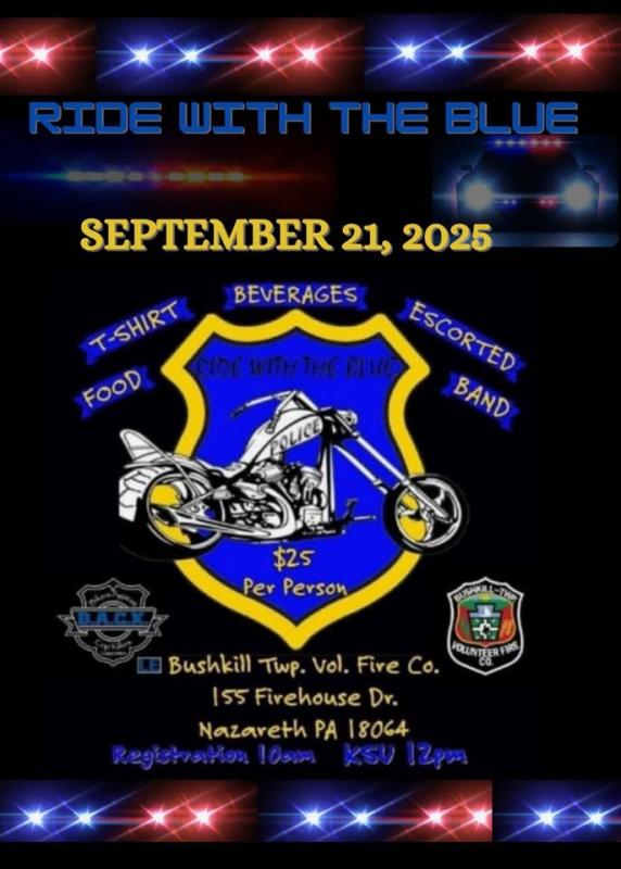 Ride With The Blue | Bushkill Township Volunteer Fire Company 1 Ride With The Blue | Bushkill Township Volunteer Fire Company