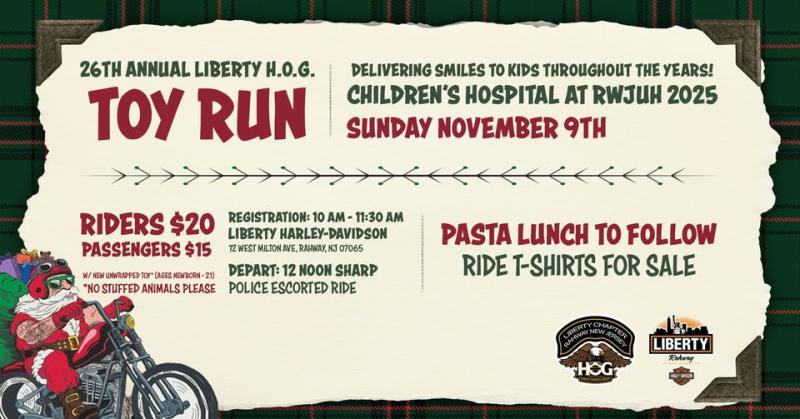 Liberty HOG Toy Run | Liberty Harley-Davidson 1 Liberty HOG Toy Run | Liberty Harley-Davidson