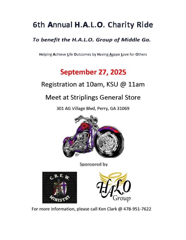 6th Annual H.A.L.O. Charity Ride | Stripling’s General Store 1 6th Annual H.A.L.O. Charity Ride | Stripling’s General Store