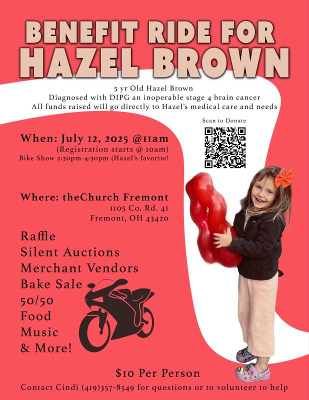 Benefit Ride for Hazel Brown | The Church Fremont 1 Benefit Ride for Hazel Brown | The Church Fremont