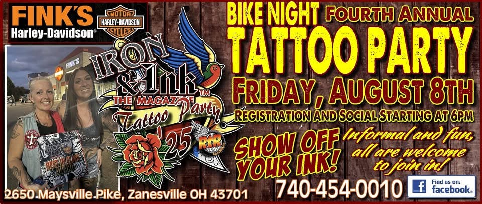 Fink's Harley-Davidson - IRON & INK TATTOO PARTY 1 Fink’s Harley-Davidson – IRON & INK TATTOO PARTY