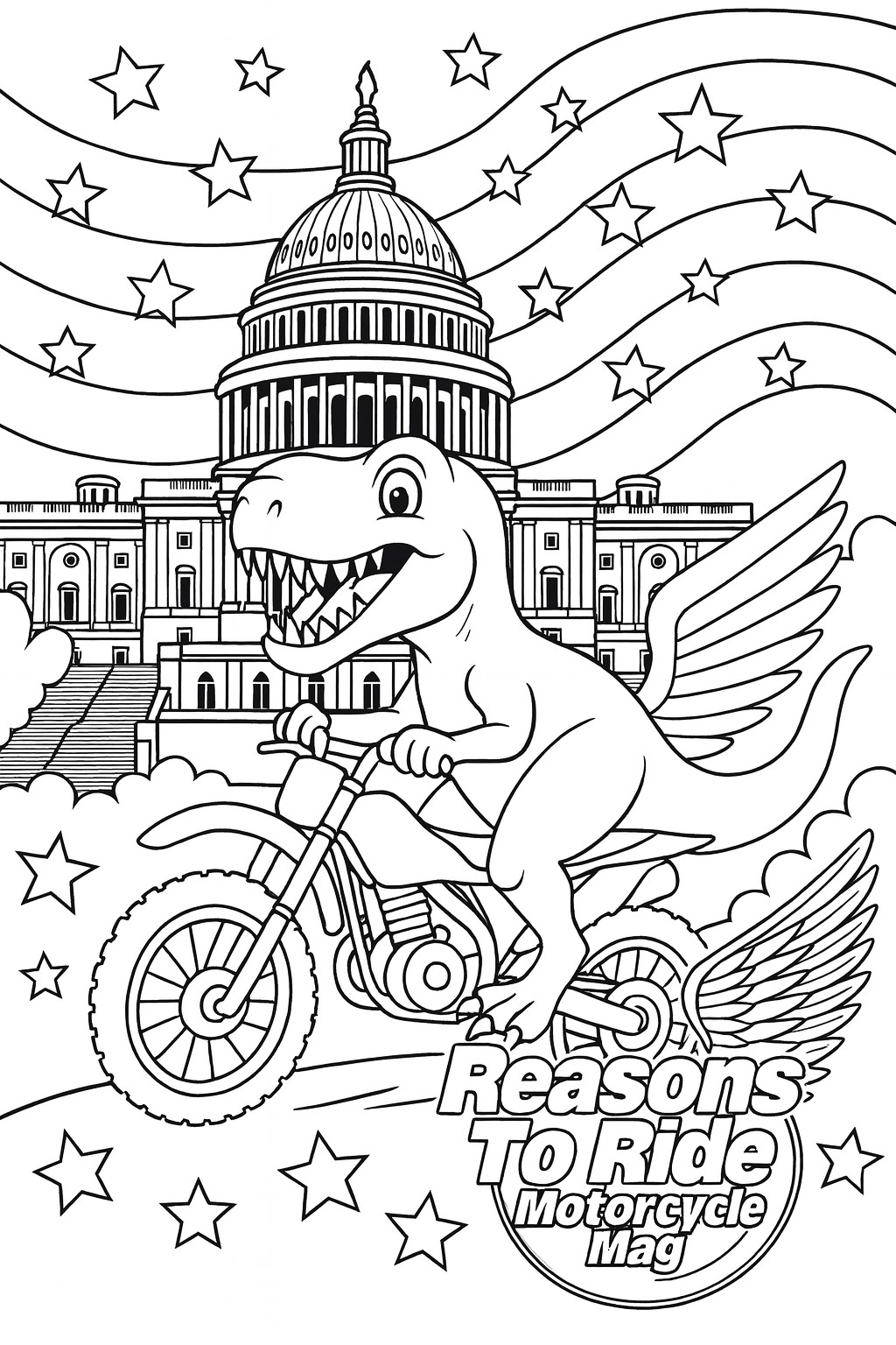 Reasons To Ride 2026 Charity Coloring Book 2 Reasons To Ride 2026 Charity Coloring Book - Image 2