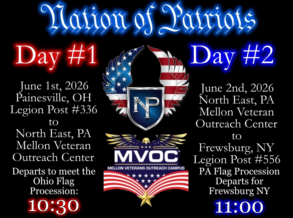 Nation of Patriots Flag Tour from Erie, PA to Frewsburg, NY 1 Nation of Patriots Flag Tour from Erie, PA to Frewsburg, NY