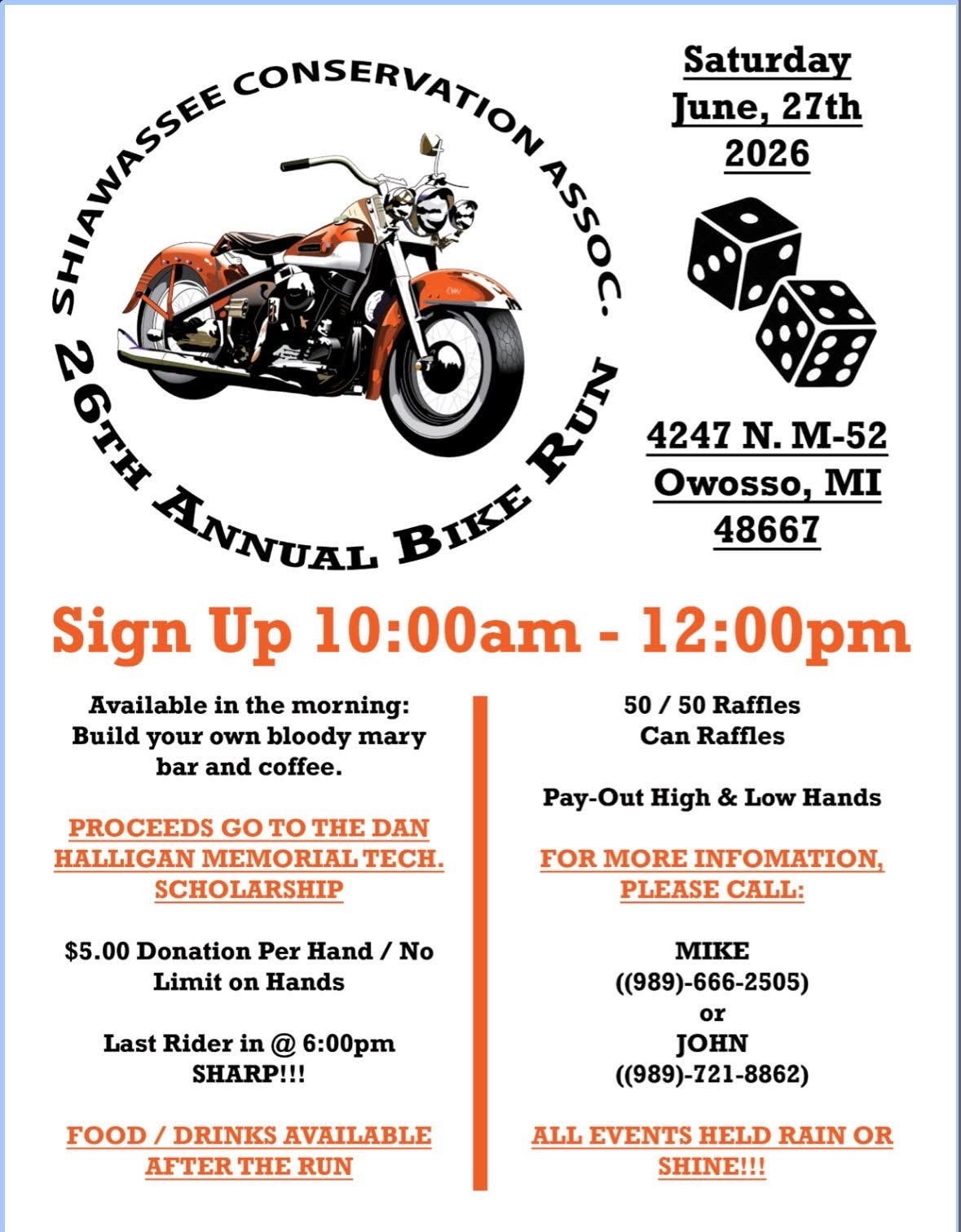 Shiawassee Conservation Association Bike Run