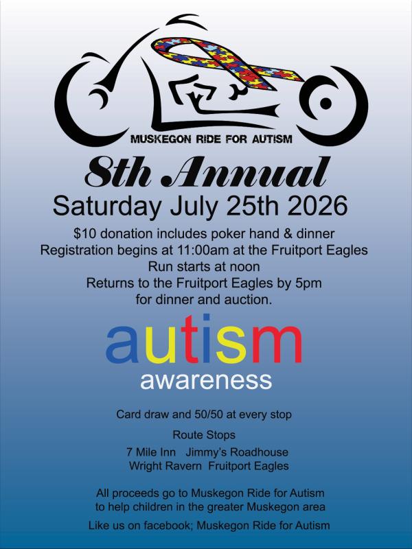 8th Annual Muskegon Ride for Autism 1 8th Annual Muskegon Ride for Autism