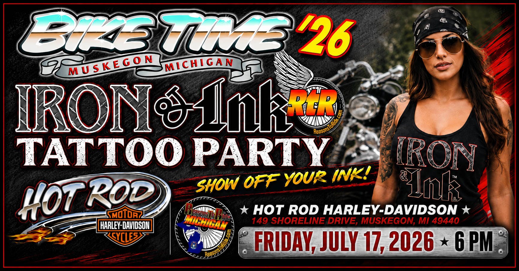 BIKE TIME Iron & Ink Tattoo Party at Hot Rod Harley-Davidson 1 BIKE TIME Iron & Ink Tattoo Party at Hot Rod Harley-Davidson