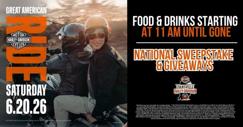 Great American Ride at Evansville Harley-Davidson 1 Great American Ride at Evansville Harley-Davidson