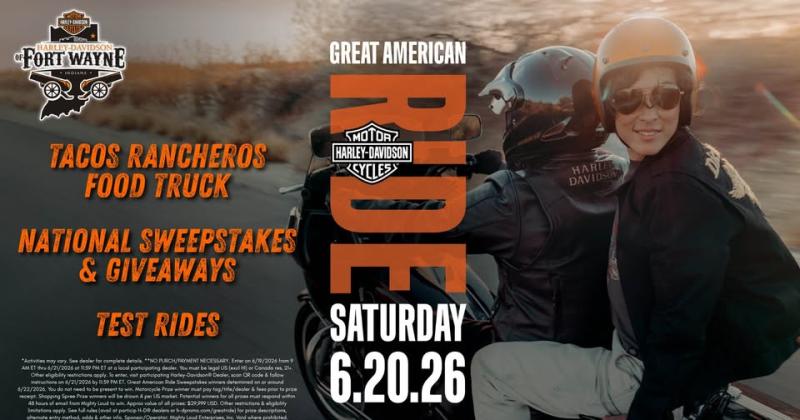 Great American Ride at Harley-Davidson of Fort Wayne 1 Great American Ride at Harley-Davidson of Fort Wayne