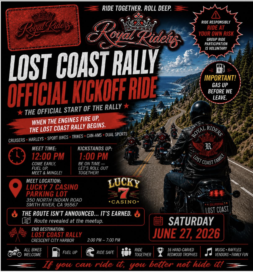 Lost Coast Rally Official Kickoff Ride 1 Lost Coast Rally Official Kickoff Ride