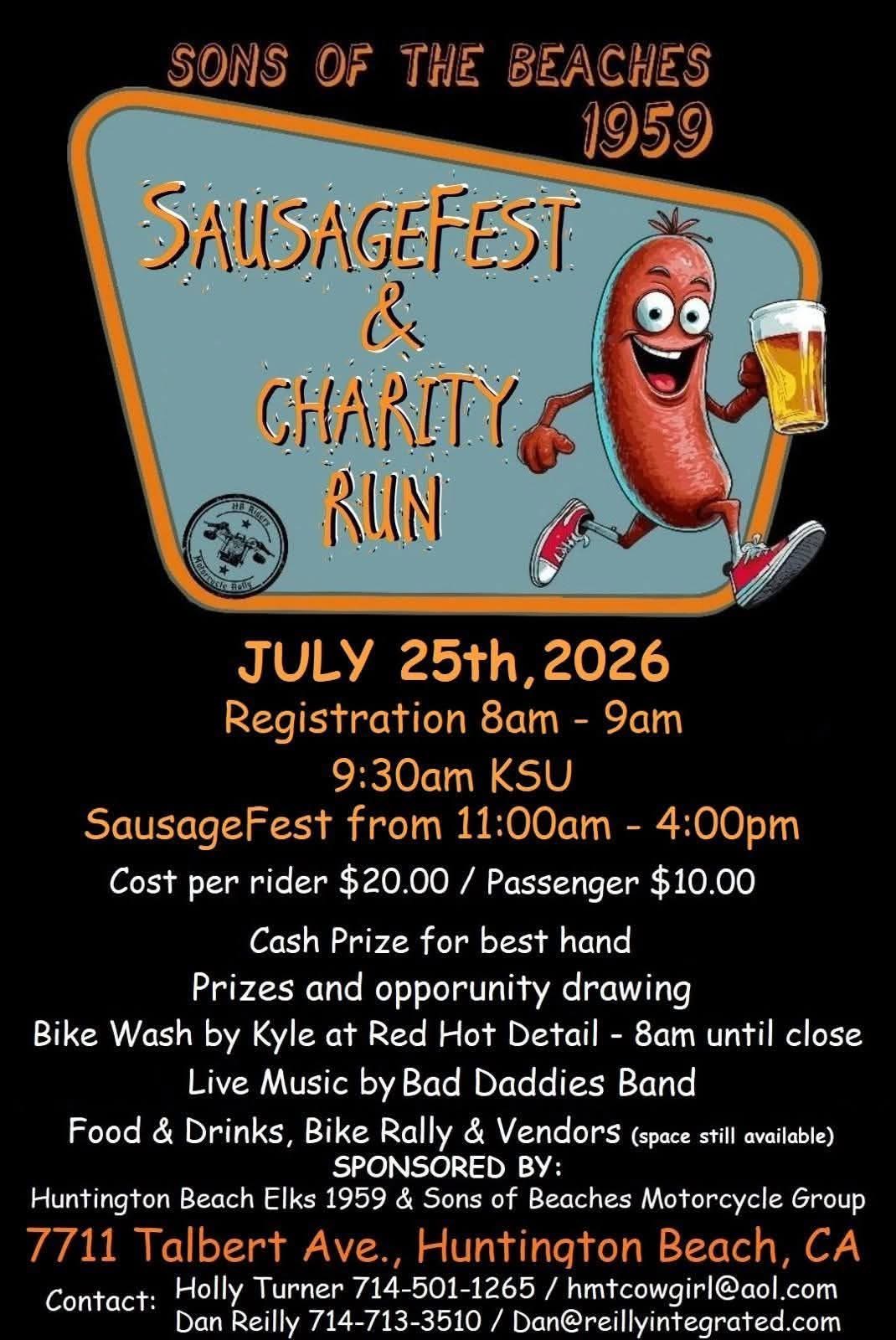 Sons of The Beaches SausageFest & Charity Run 1 Sons of The Beaches SausageFest & Charity Run