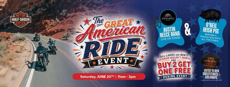 The Great American Ride Event at Timms Harley-Davidson 1 The Great American Ride Event at Timms Harley-Davidson