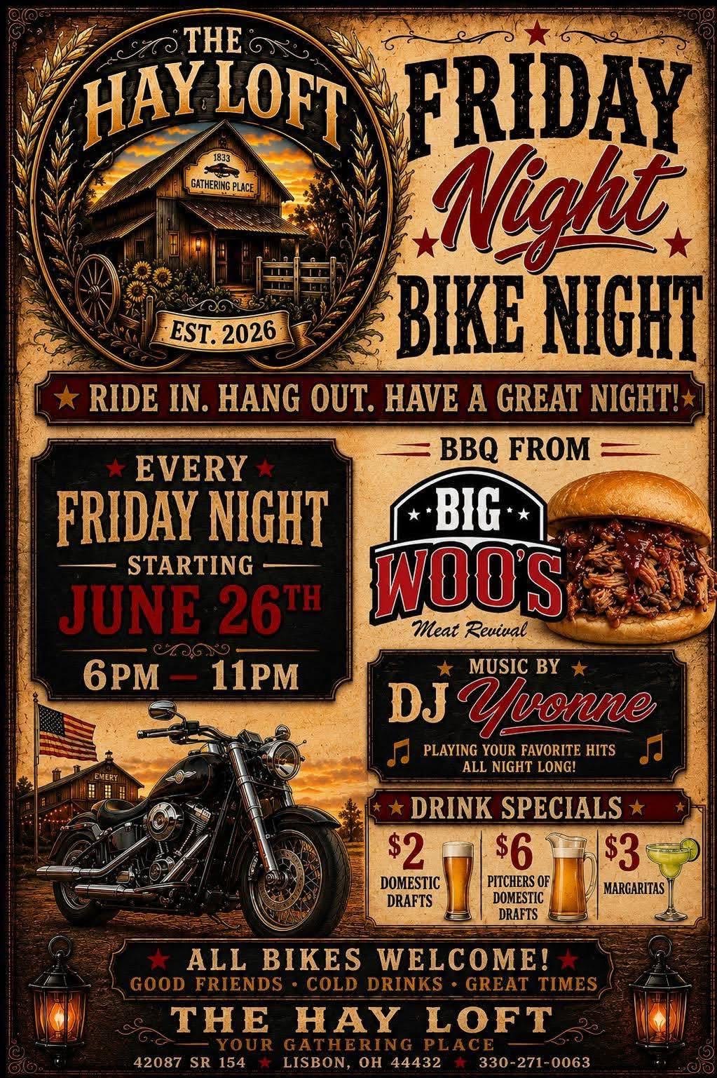 The Hay Loft Friday Night Bike Night 1 The Hay Loft Friday Night Bike Night