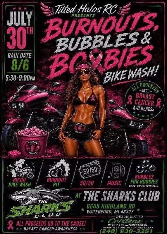 Tilted Halo's RC Burnout Bubble & Boobies Bike Wash 1 Tilted Halo’s RC Burnout Bubble & Boobies Bike Wash