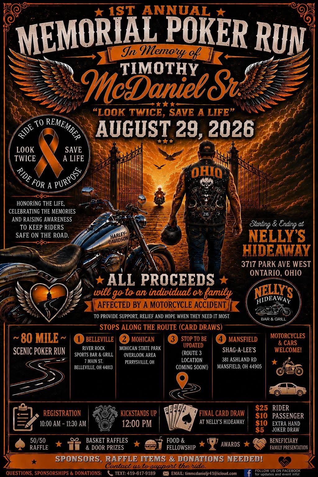 1st Annual Memorial Poker Run In Memory of Timothy McDaniel Sr. 1 1st Annual Memorial Poker Run In Memory of Timothy McDaniel Sr.