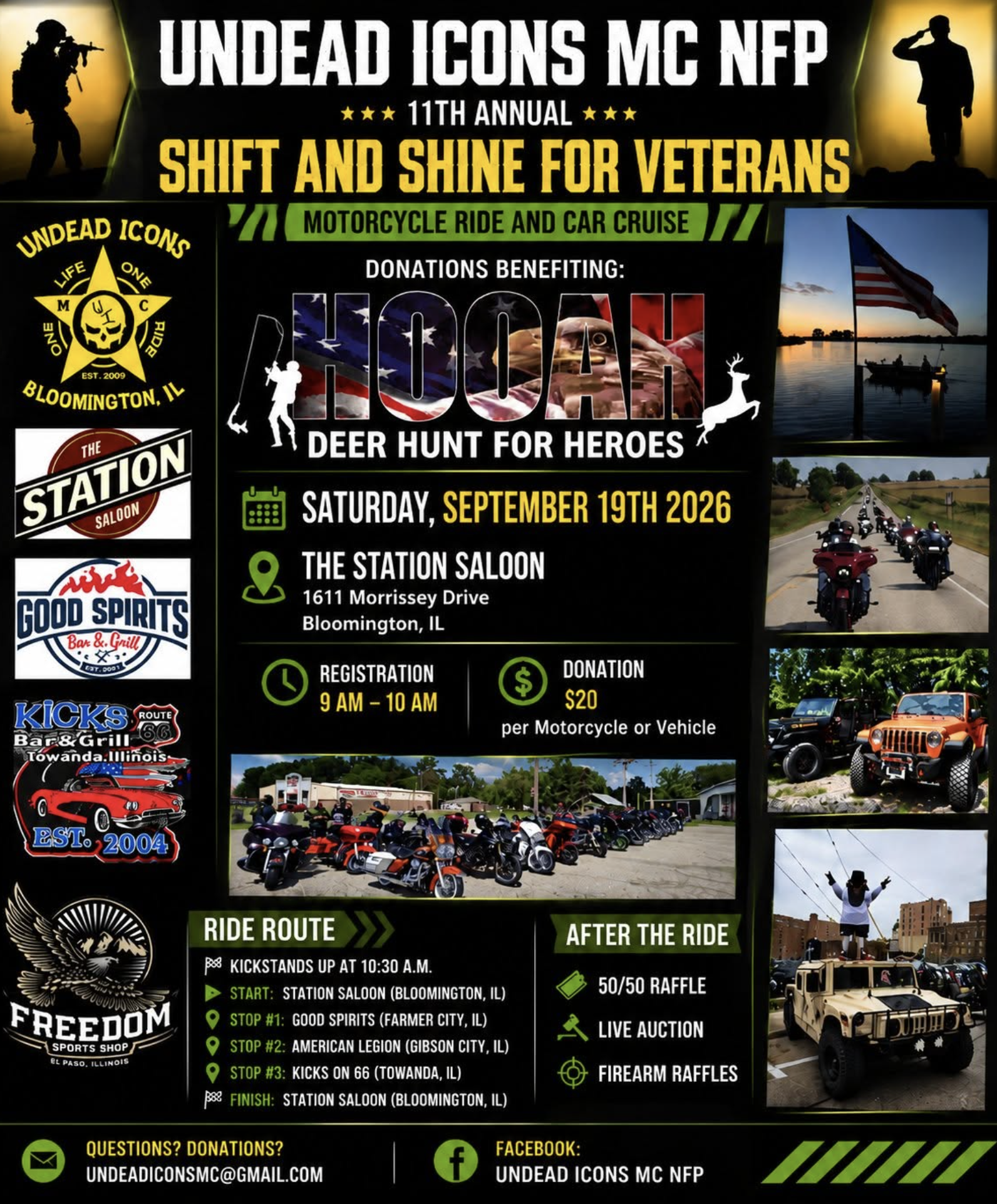 11th Annual Shift and Shine for Veterans Ride/Cruise 1 11th Annual Shift and Shine for Veterans Ride/Cruise