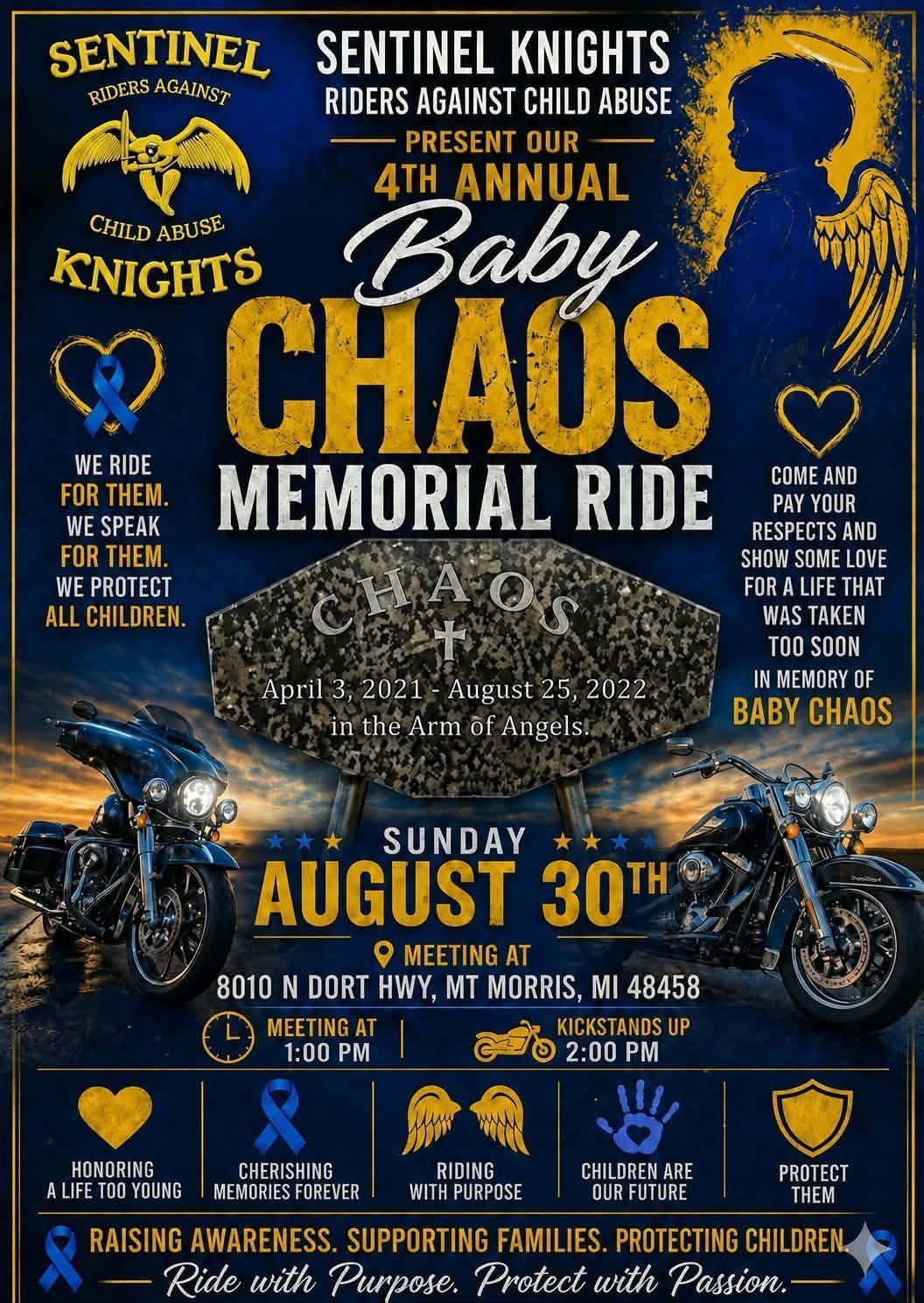 4th Annual Baby Chaos Memorial Ride 1 4th Annual Baby Chaos Memorial Ride