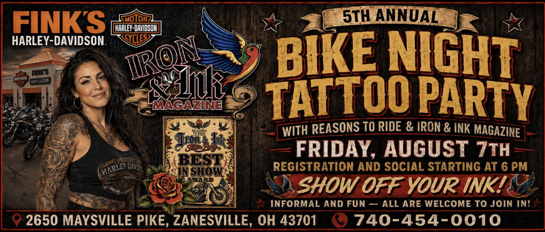 5th Annual Iron & INK Fink's Harley-Davidson Tattoo Party 1 5th Annual Iron & INK Fink’s Harley-Davidson Tattoo Party