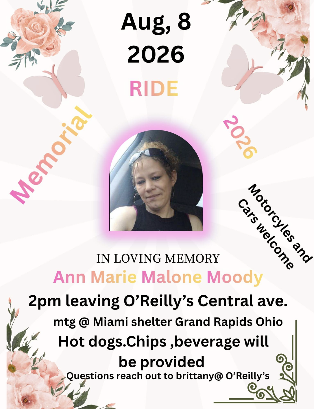 Ann Marie Malone Moody Memorial Ride 2026 1 Ann Marie Malone Moody Memorial Ride 2026