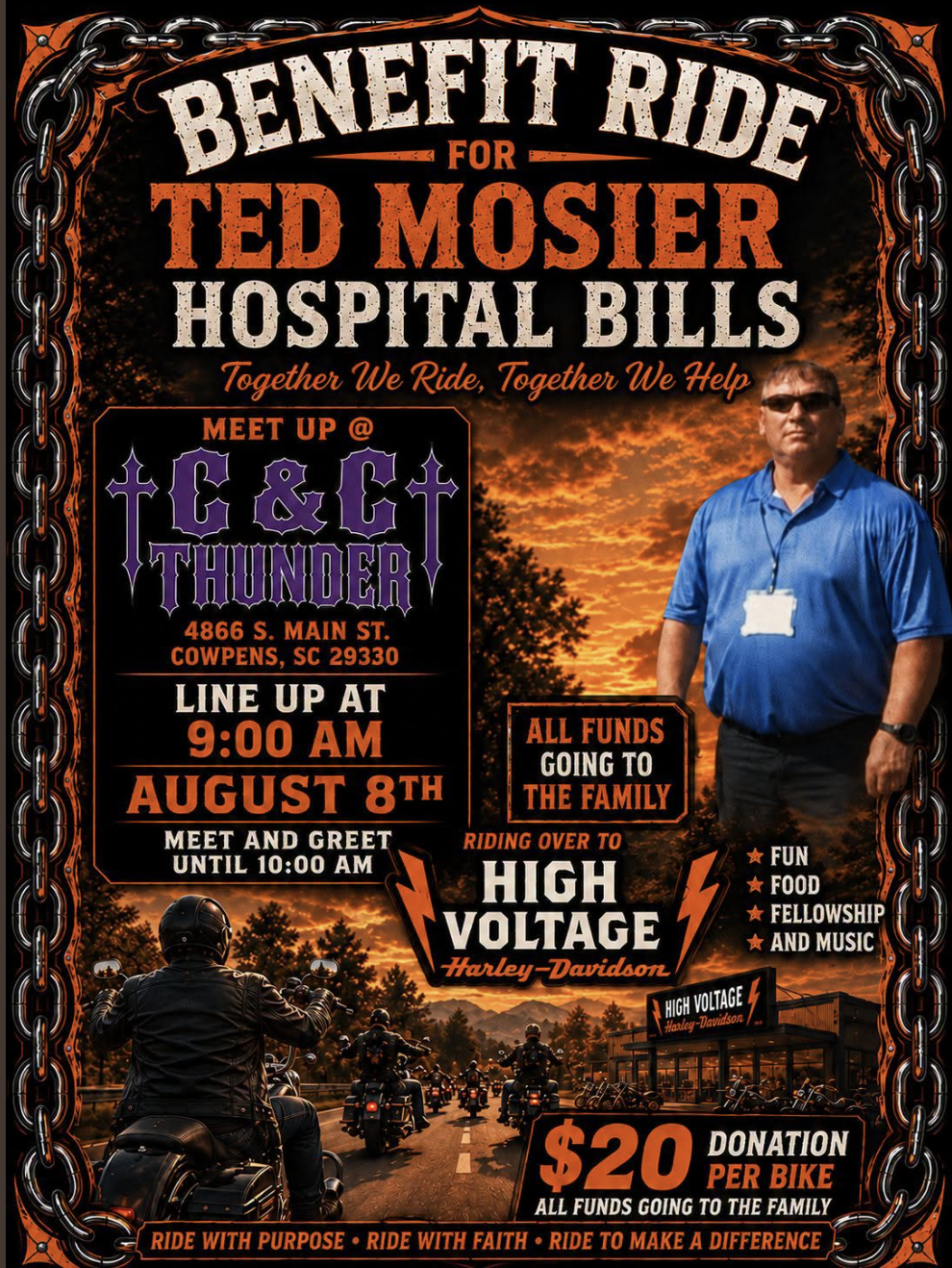 Benefit Ride For Ted Mosier 1 Benefit Ride For Ted Mosier
