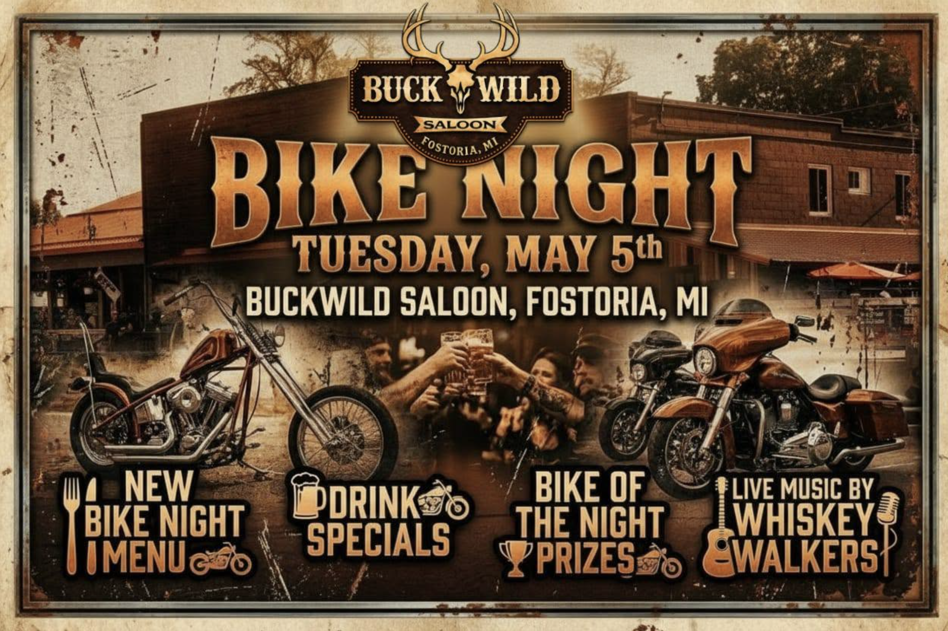 Buckwild Bike Nights Every Tuesday! Oct 13th 1 Buckwild Bike Nights Every Tuesday! Oct 13th
