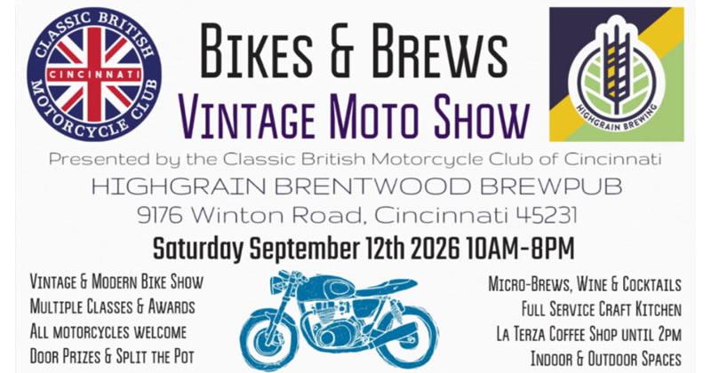 2026 Bikes & Brews Vintage Moto Show 1 2026 Bikes & Brews Vintage Moto Show